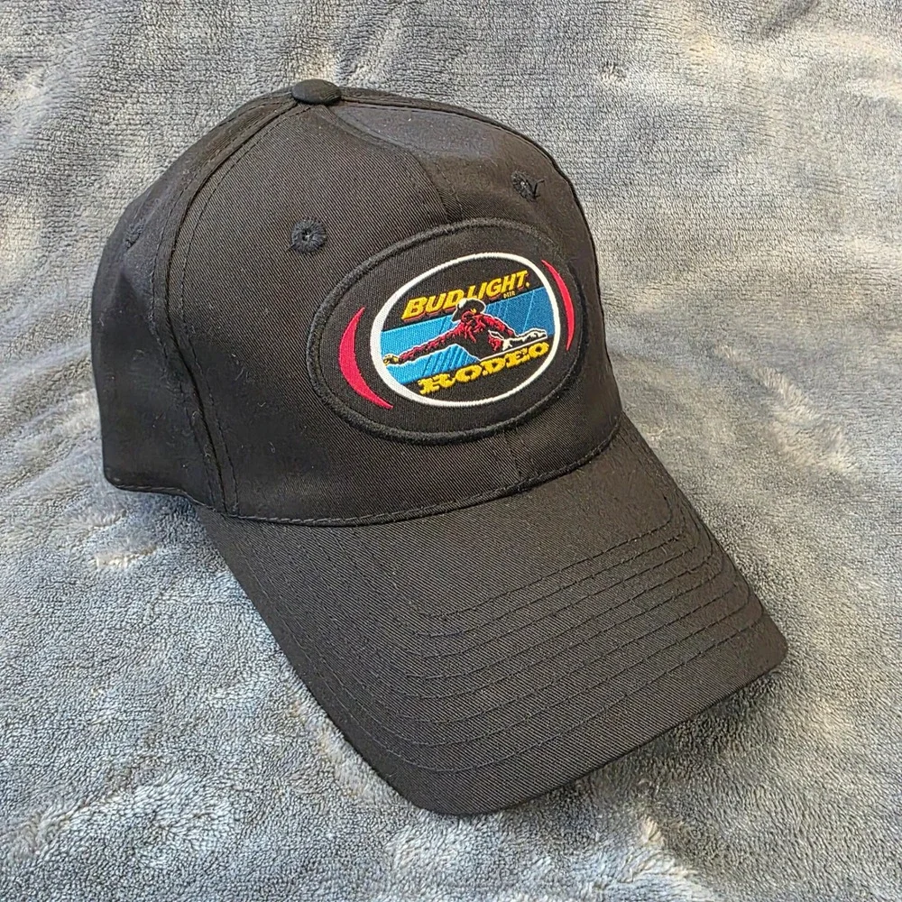 VTG 2000 Bud Light Rodeo Snapback Hat Cap Anheuser-Busch Top of The World Black